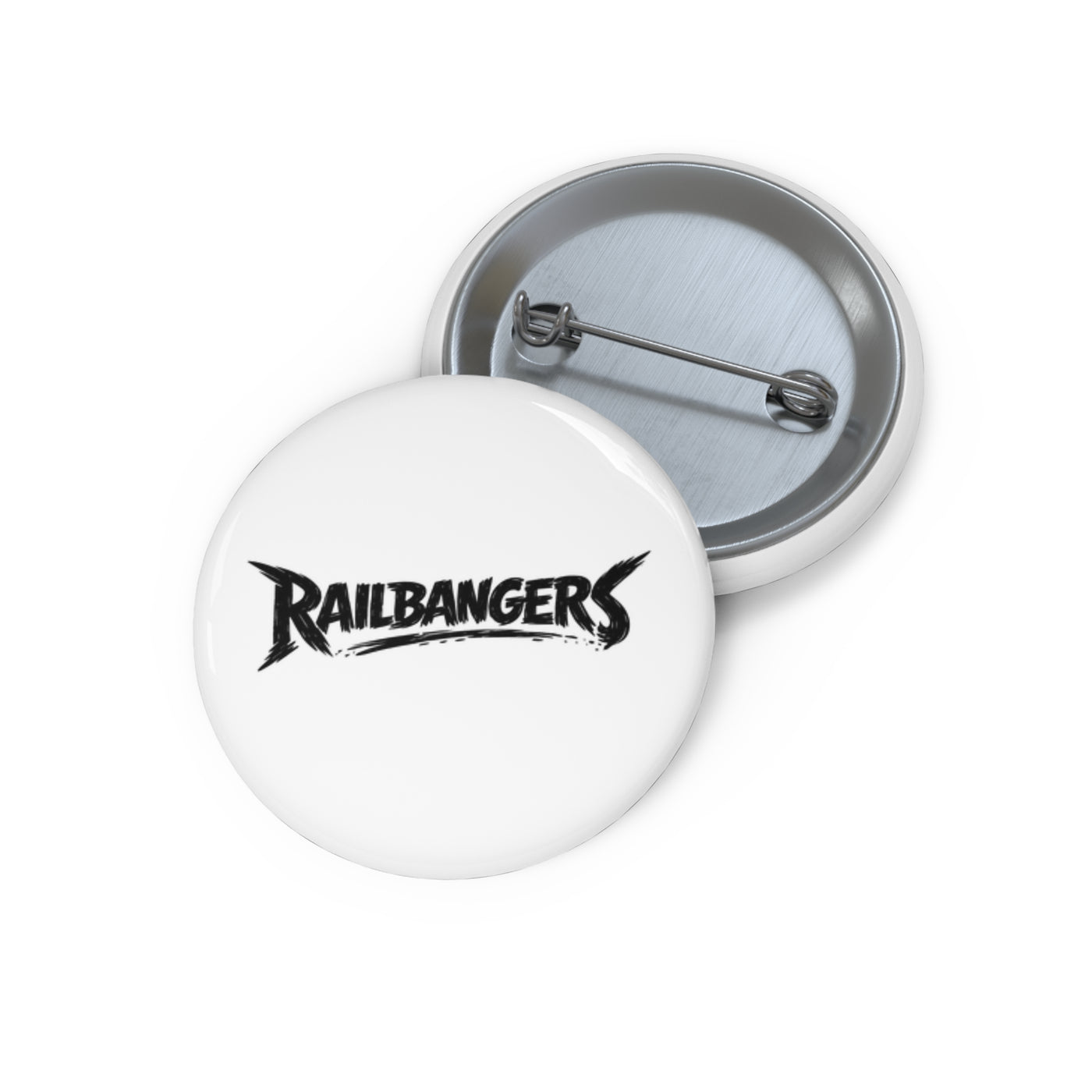 Rail Bangers Logo Pin Button