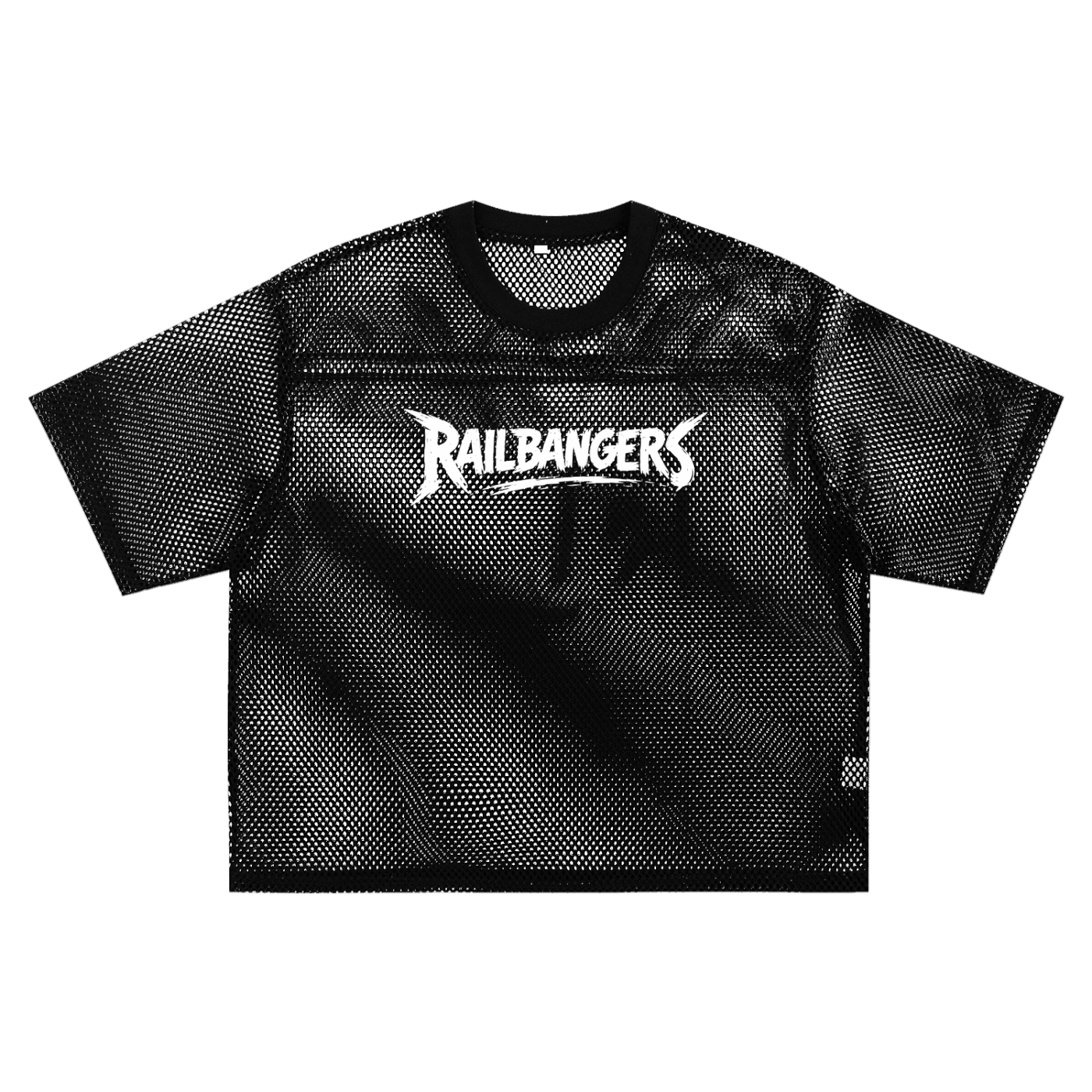 Rage More See-through Boxy Net T-Shirt