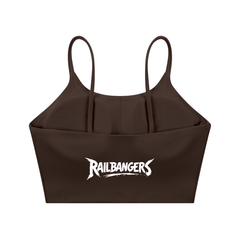 Hold The Rail Spaghetti Strap Yoga Sports Bra