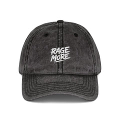 Rage More White Distressed Dad Hat
