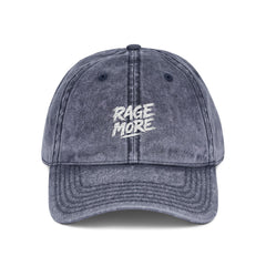 Rage More White Distressed Dad Hat