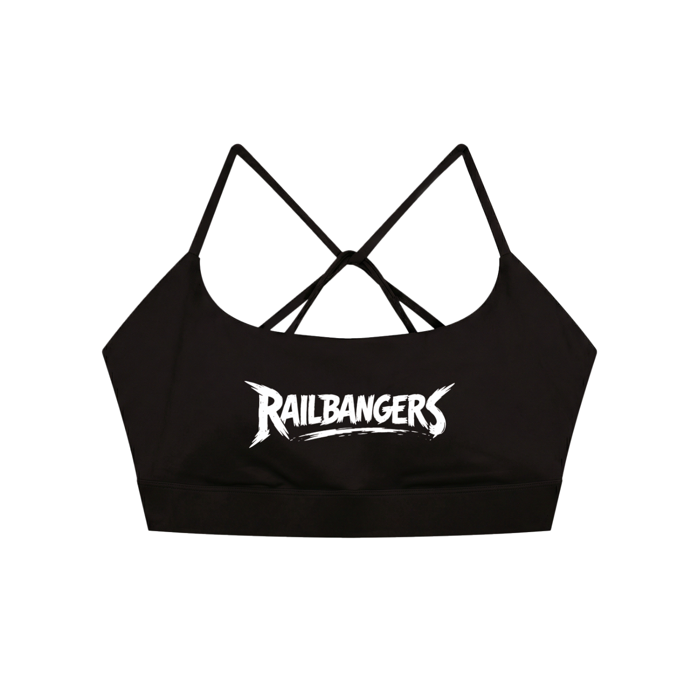 Hold The Rail Strappy Criss Cross Yoga Sports Bra