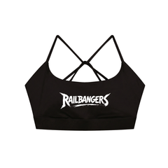 Hold The Rail Strappy Criss Cross Yoga Sports Bra