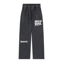 Hold The Rail Women Vintage Washed Waist Pants