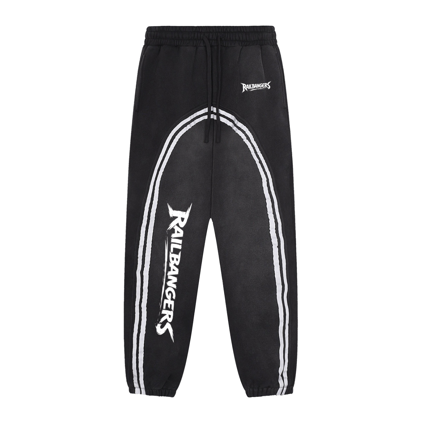 Rage More Sun Fade Contrast Tape Fleece Jogged Sweatpants