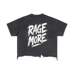 Rage More Vintage Wash Boxy Distressed Hem T-Shirt