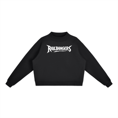 Hold The Rail Essential Fleece Mock-Neck Crew Sweatshirt