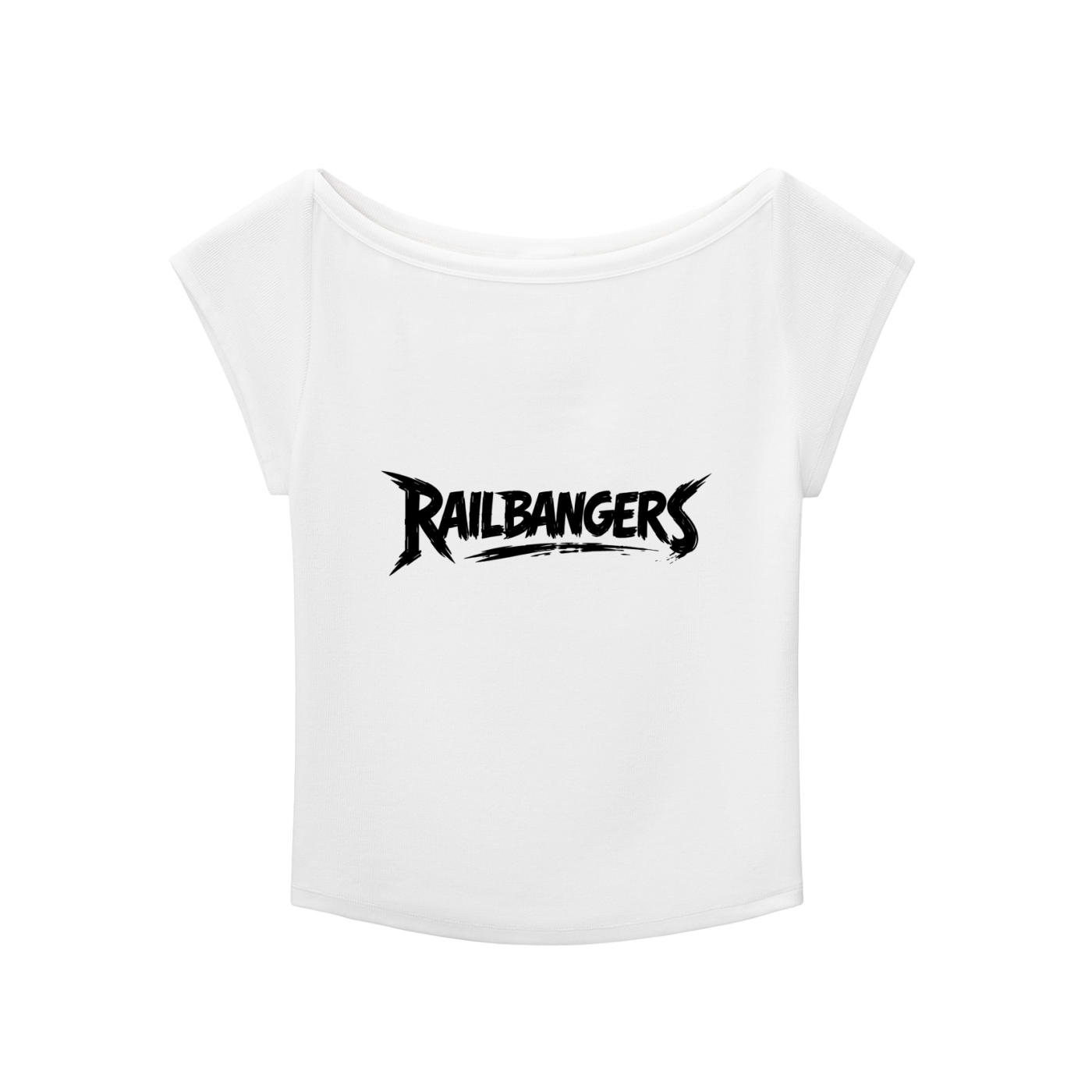 Hold The Rail Essential Wide Neck Baby T-shirt