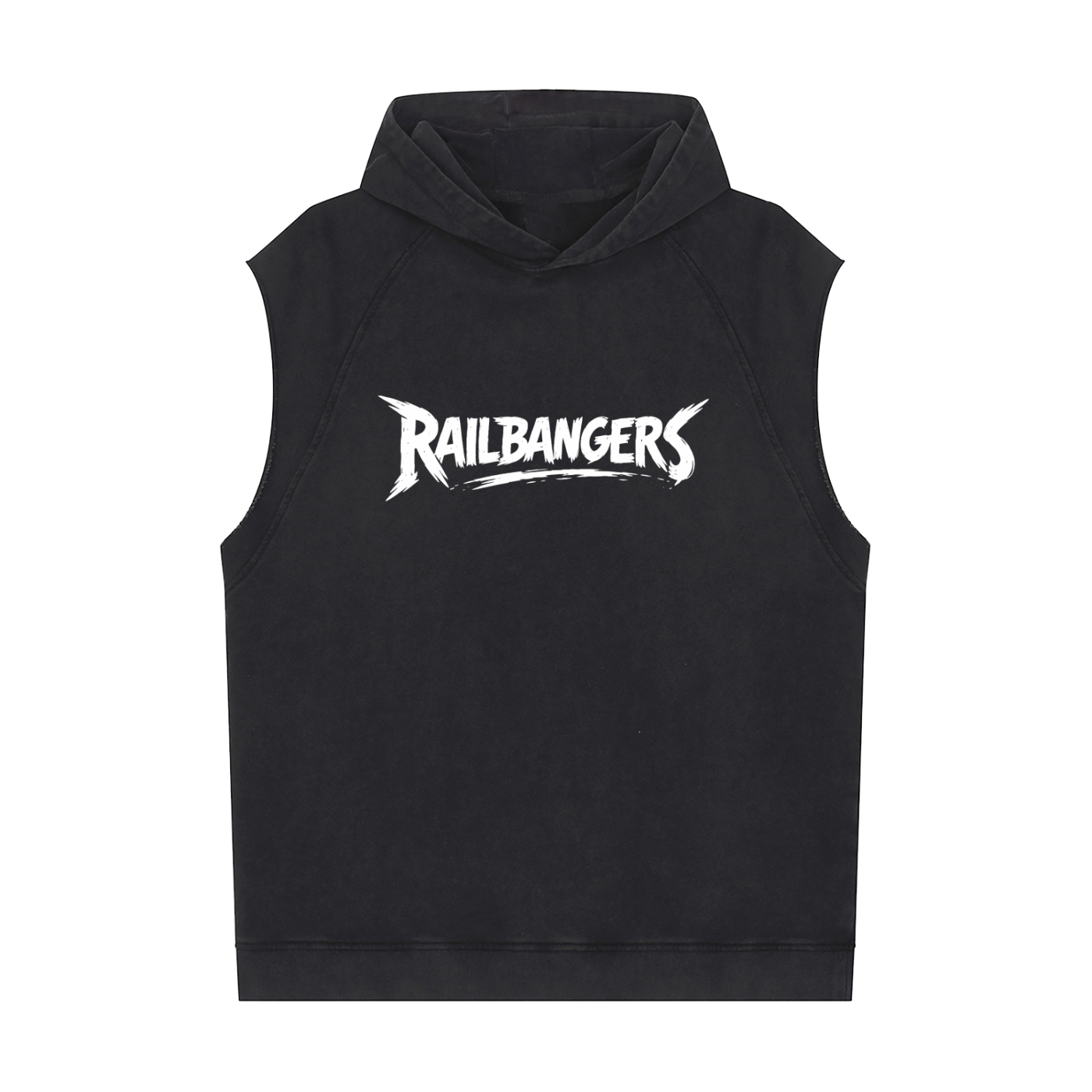Rage More Snow Washed Sleeveless Hoodie