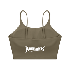 Hold The Rail Spaghetti Strap Yoga Sports Bra