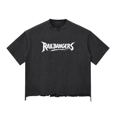 Rage More Snow Wash Raw-Hem Boxy T-shirt