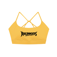 Hold The Rail Strappy Criss Cross Yoga Sports Bra