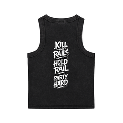 Snow Washed Tank Top back view