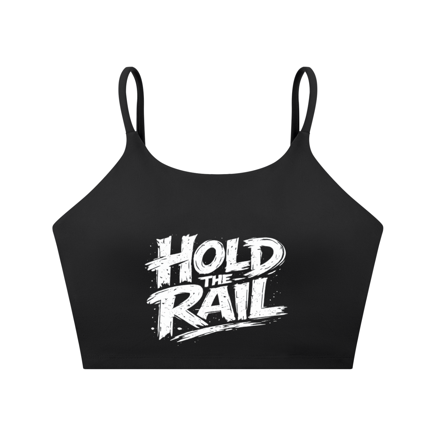 Hold The Rail Spaghetti Strap Yoga Sports Bra