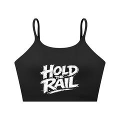 Hold The Rail Spaghetti Strap Yoga Sports Bra