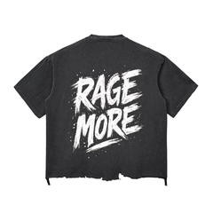 Rage More Snow Wash Raw-Hem Boxy T-shirt