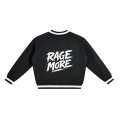 Rage More V-Neck Contrast Collar Boxy Sweatshirt