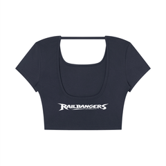Hold The Rail Women's Square Neck Crop T-Shirt