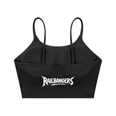 Spaghetti Strap Yoga Sports Bra back view