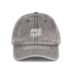 Rage More White Distressed Dad Hat