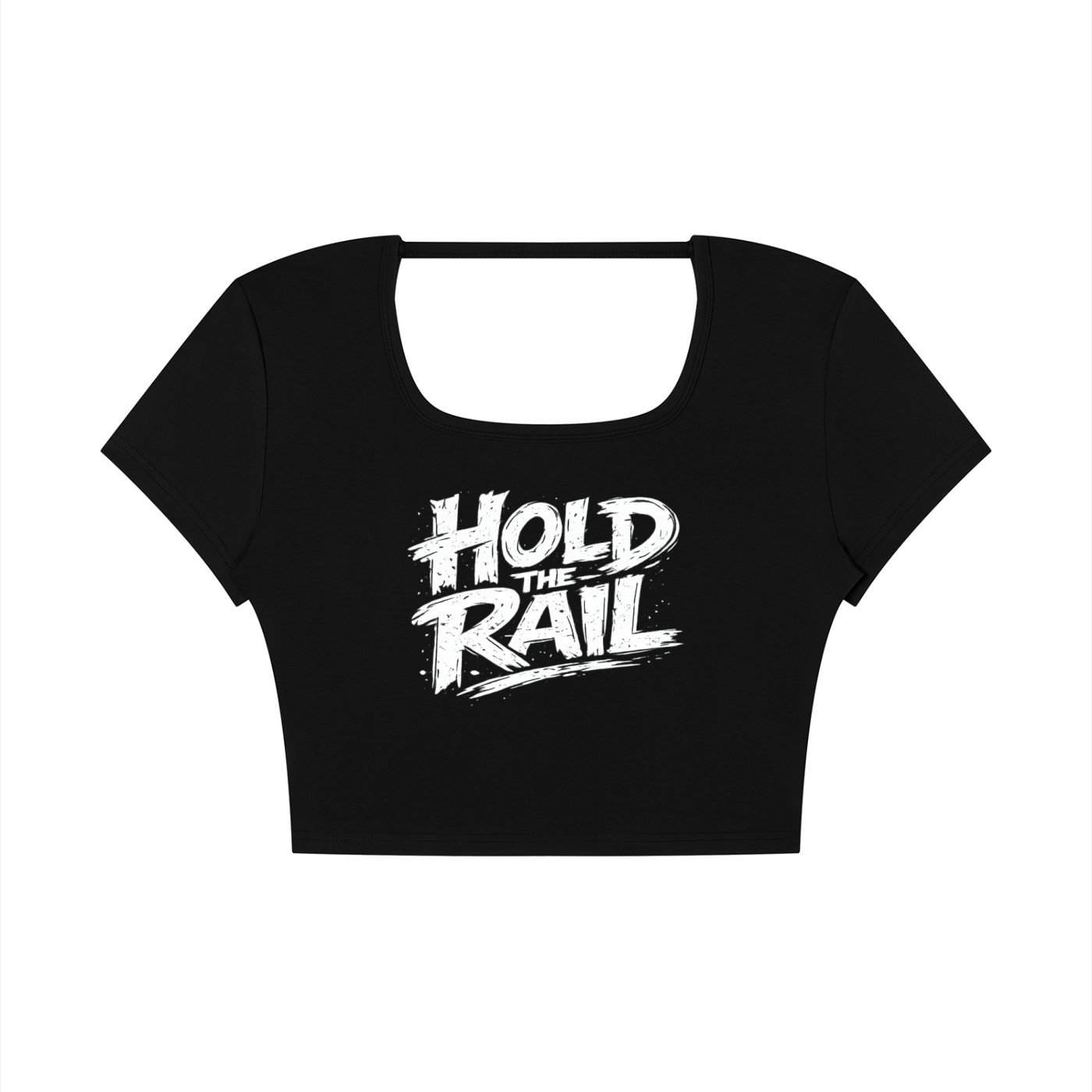 Hold The Rail Women's Square Neck Crop T-Shirt