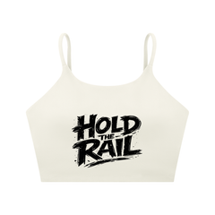 Hold The Rail Spaghetti Strap Yoga Sports Bra