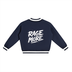 Rage More V-Neck Contrast Collar Boxy Sweatshirt