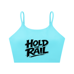 Hold The Rail Spaghetti Strap Yoga Sports Bra