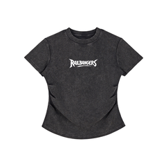 Hold The Rail Women Vintage Washed Bodycon Cotton T-Shirt