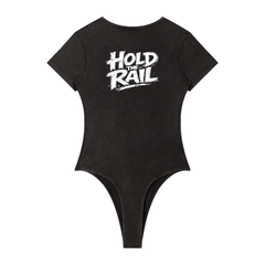 Women's Mineral Wash Crewneck Bodysuit back view