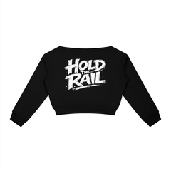 Women's Off-Shoulder Sweatshirt back view