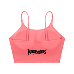Hold The Rail Spaghetti Strap Yoga Sports Bra
