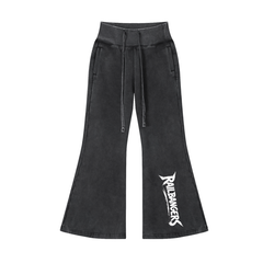 Hold The Rail Women Vintage Washed Flared Fleece Pants
